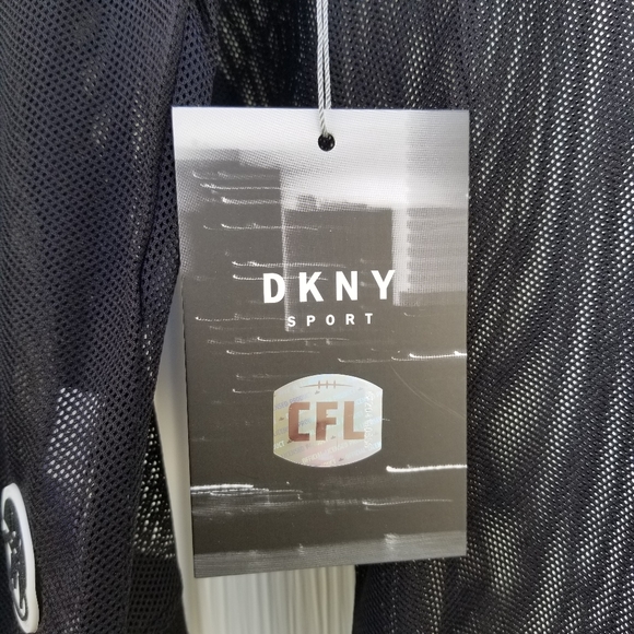 NWT DKNY Eskimos Kaitland crewneck sheet mesh - Picture 5 of 8